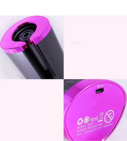 Rechargeable Automatic Hair Curler (LCD DISPLAY)