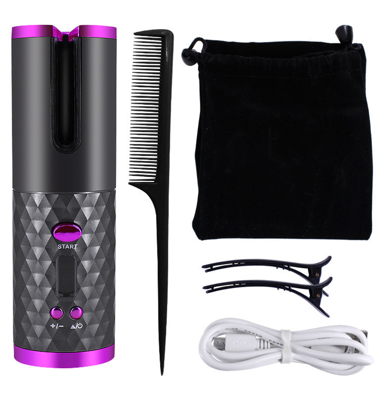 Rechargeable Automatic Hair Curler (LCD DISPLAY)